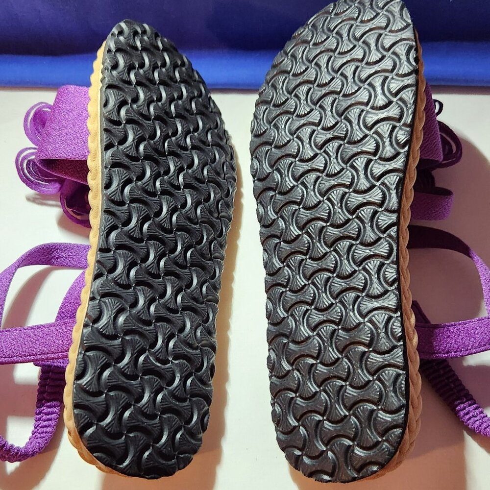 Brand new purple sandals sz 36 sz 6 bow NWOB - Picture 5 of 6